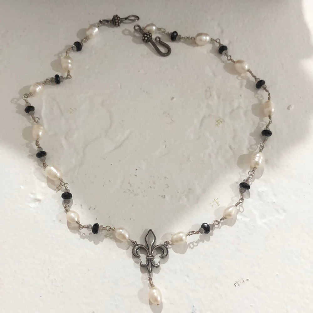 Pearl and bead necklace